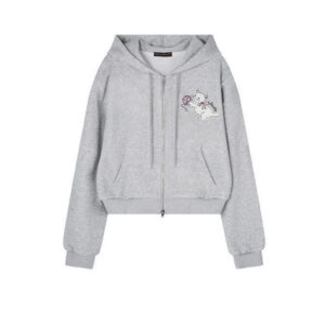 Cropped Grey Hoodie